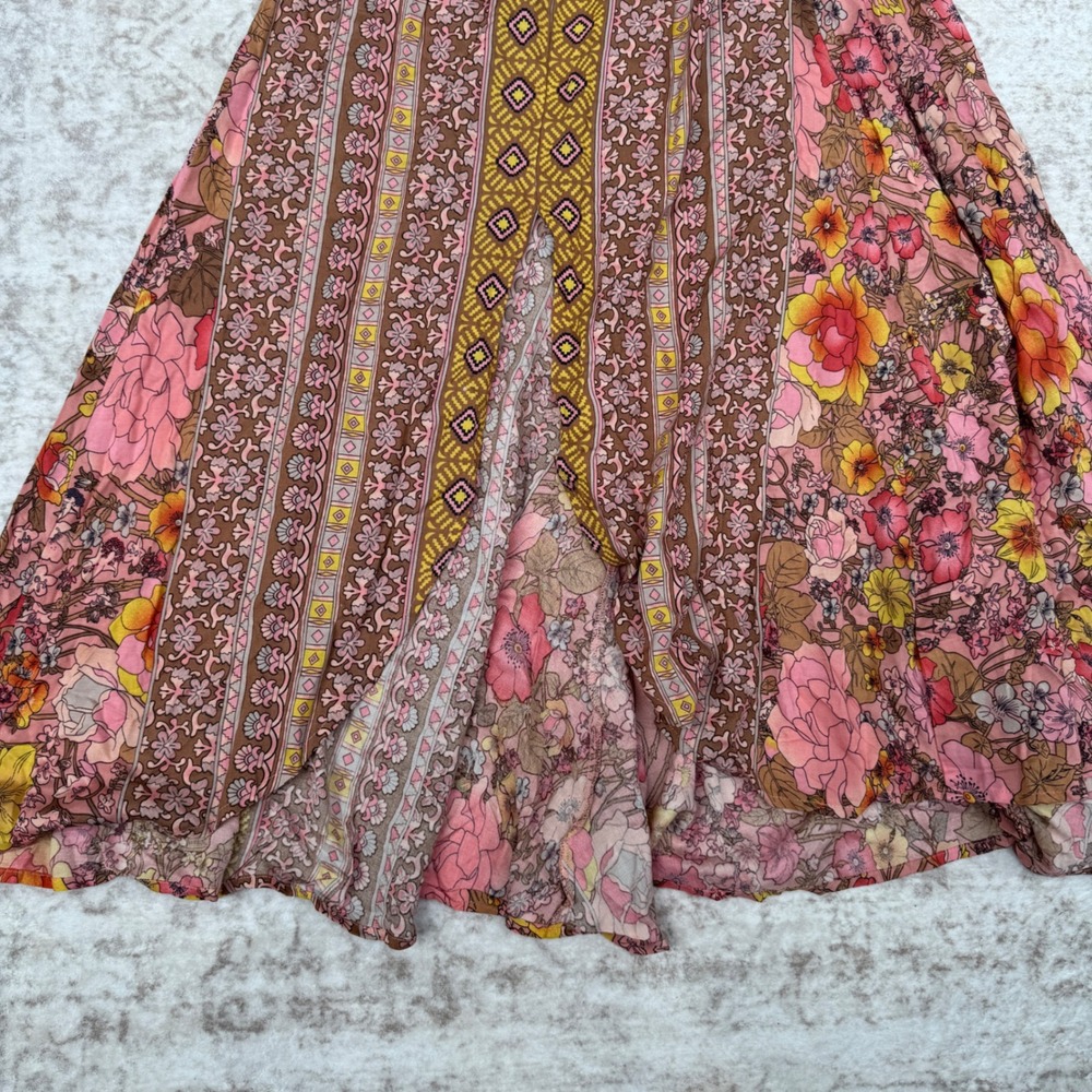 Aratta Silent Journey Floral Maxi Dress Size XS NWOT Boho Gypsy Hippie Whimsy - Picture 2 of 14
